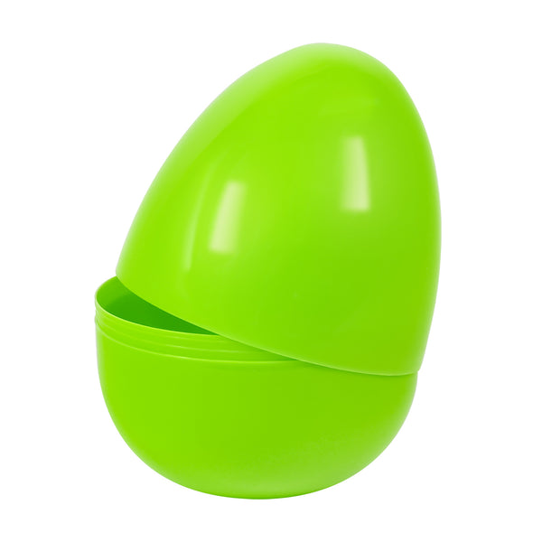 Empty X-Large Plastic Easter Eggs Lime 8"