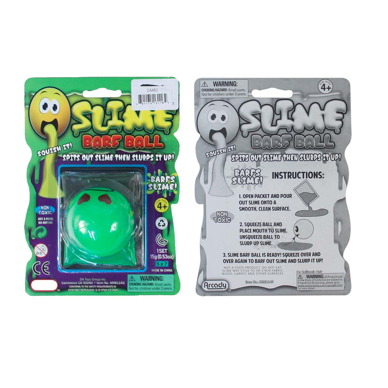 Slime Barf Ball Assorted 2"
