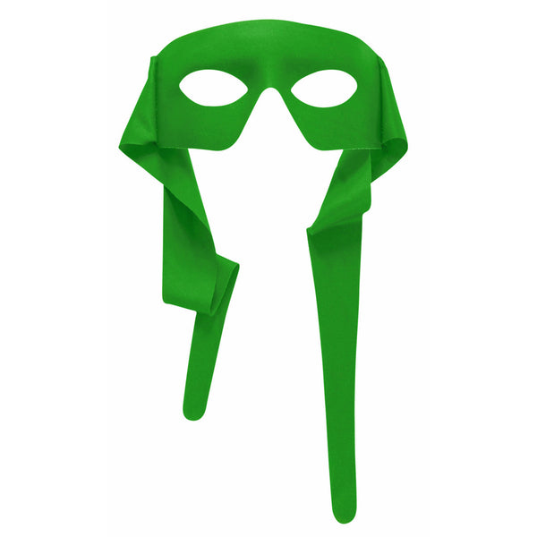 1/2 Mask w/ties - Green