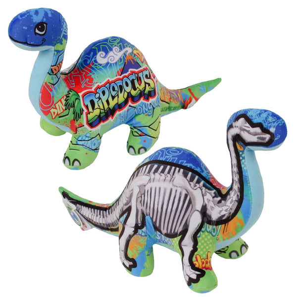 Plush Graffiti Diplodocus Dinosaur 15"