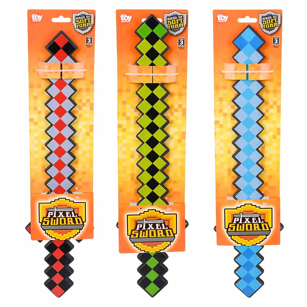 Foam Pixel Sword Assorted 18