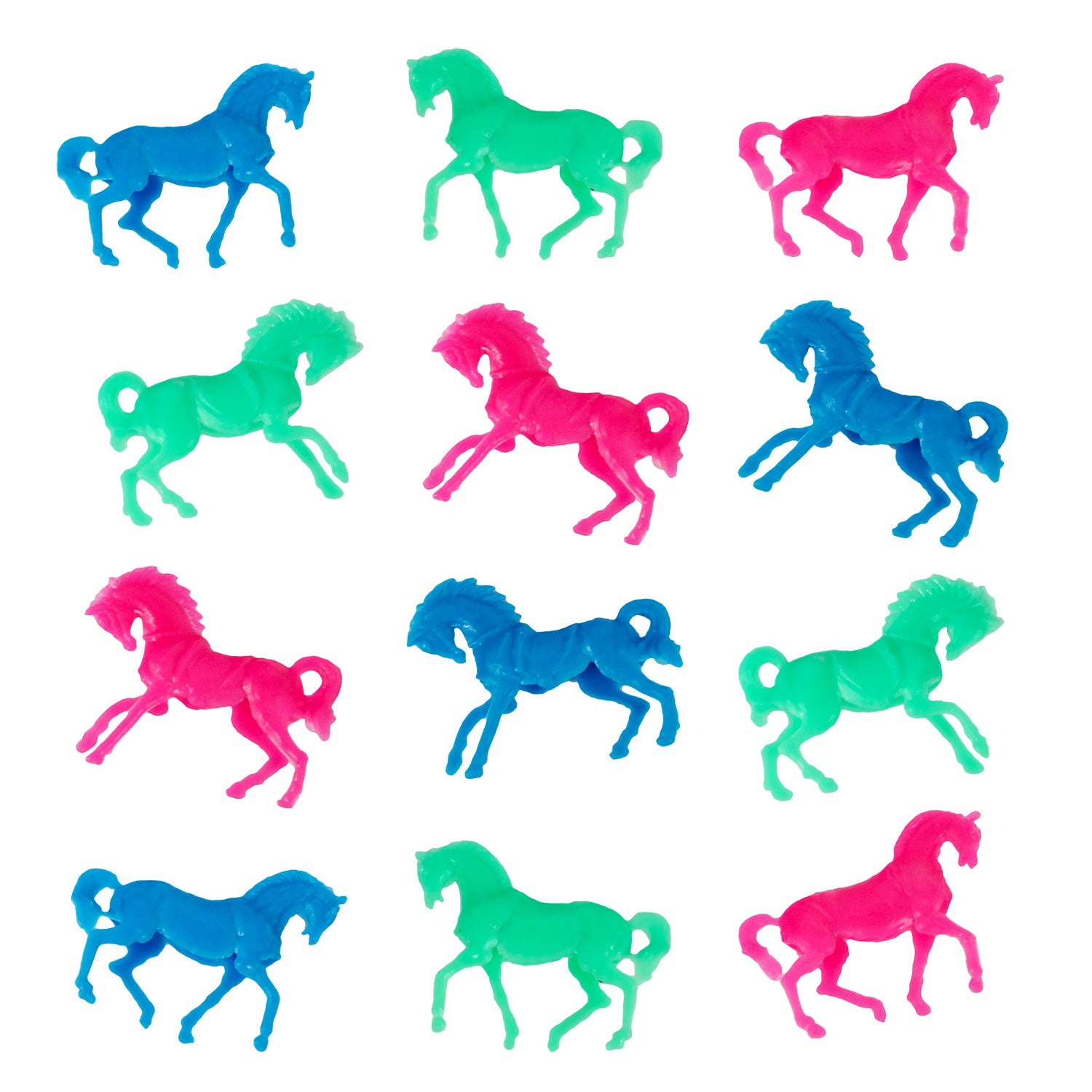 Colorful Plastic Horse Assortment 2