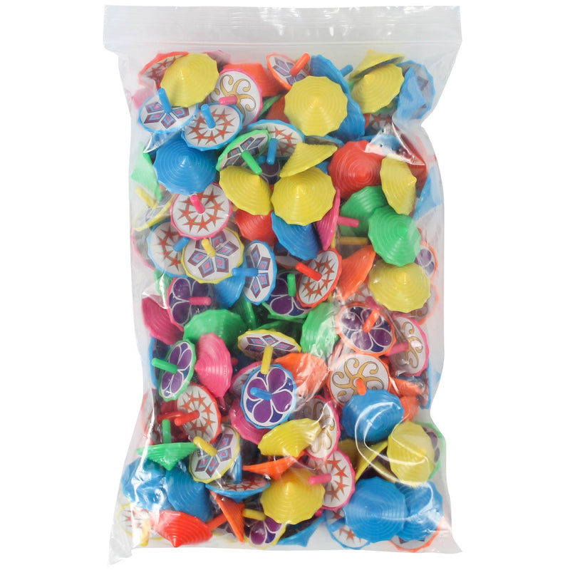 Spinning Tops Assorted 1-1/3" (144 PACK)