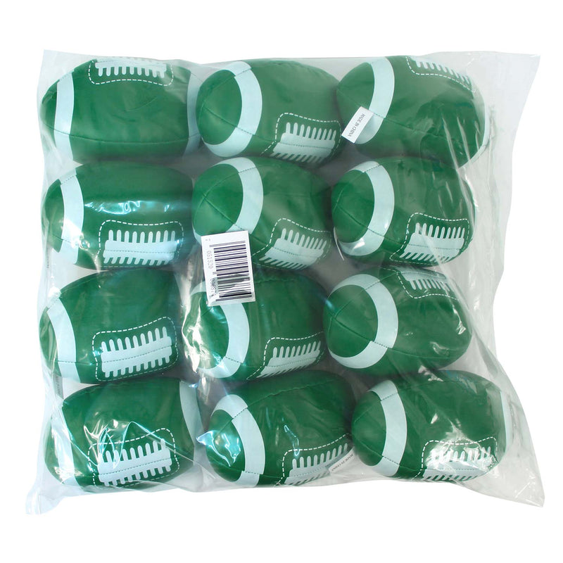 Green and White Vinyl Footballs package