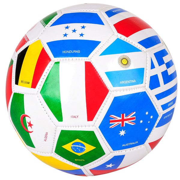 Multi Flag Soccer Ball 9"