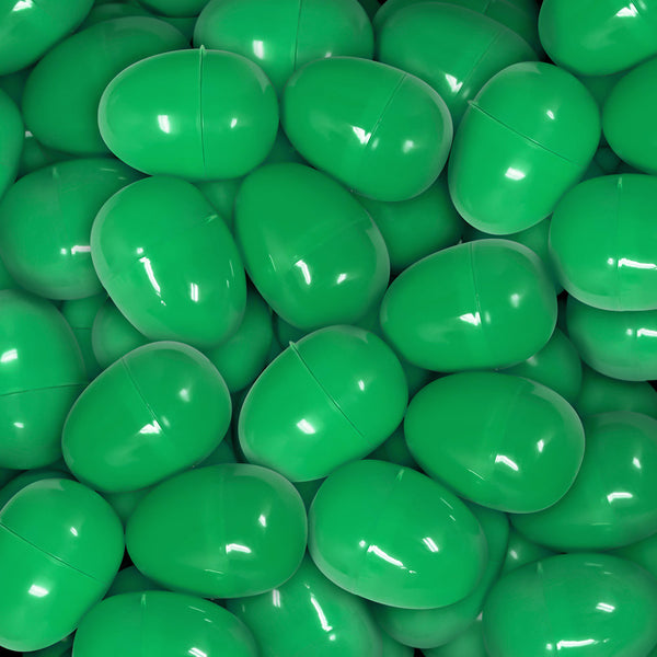 Empty Plastic Easter Eggs 2-1/3" Green (1000 PACK)