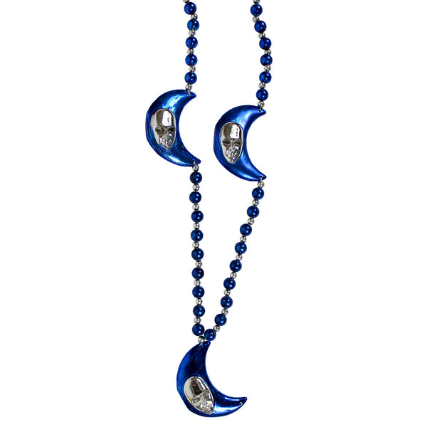 Bead 42" Blue Silver Moons (6 PACK)