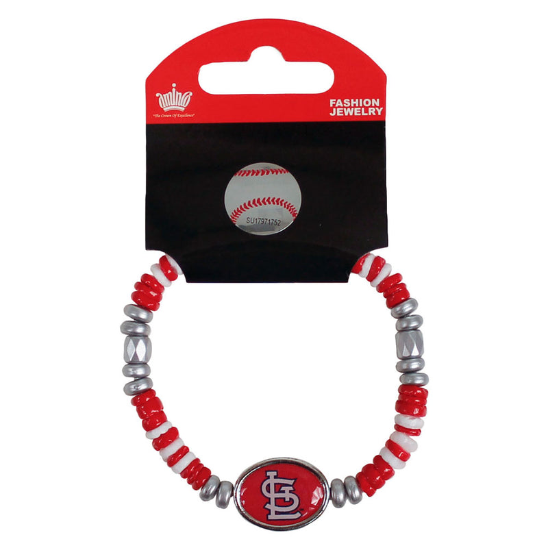 St. Louis Cardinals Bracelet - Shell Bead