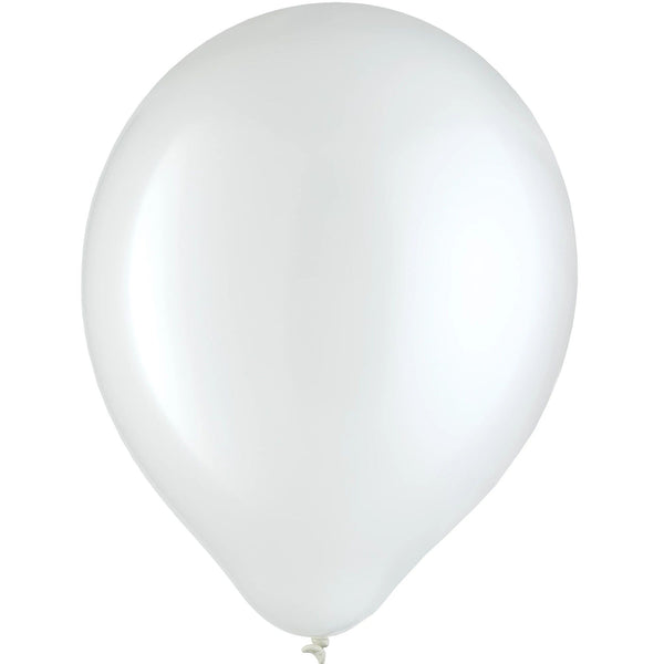 White Latex Balloons 12" (72 PACK)