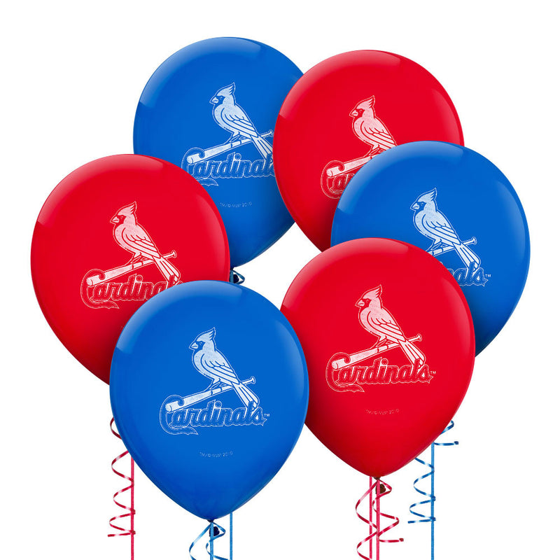 St. Louis Cardinals Latex Balloons 12" (6 PACK)