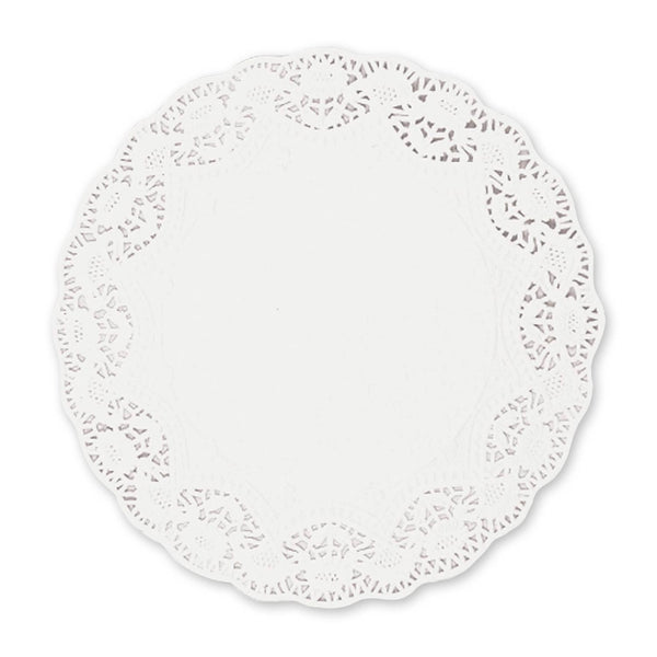 White Round Paper Doilies 12" (12 PACK)