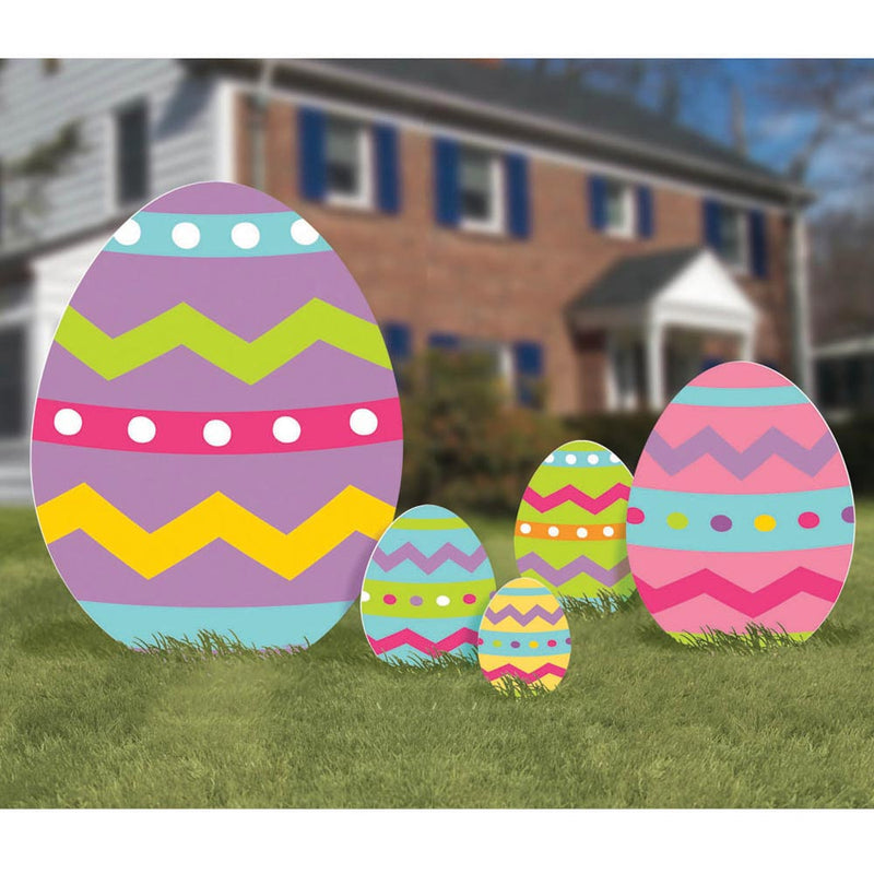 Easter Egg Lawn Decorations (5 PACK)