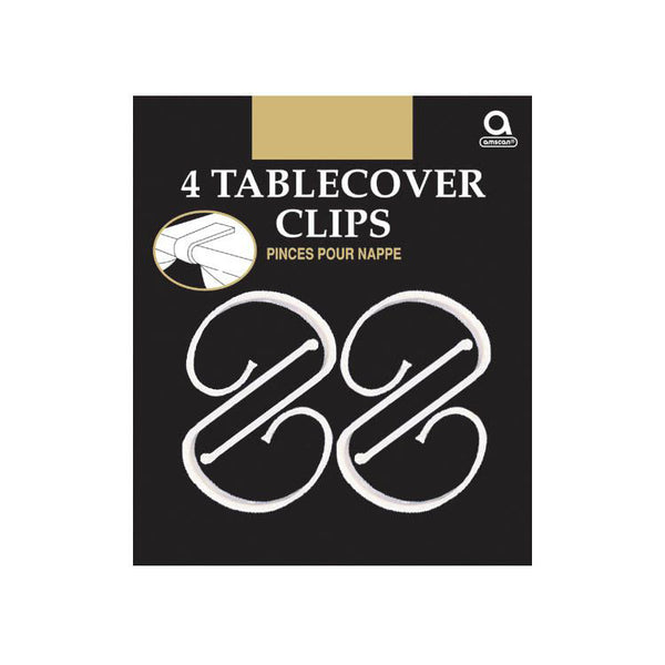 Plastic Table Cover Clips (4 PACK)
