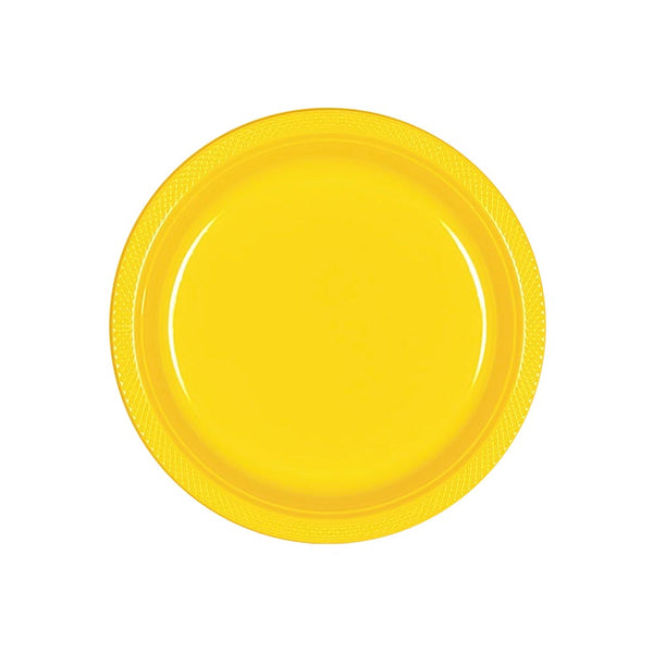 Plastic Plates 7" Yellow (20 PACK)