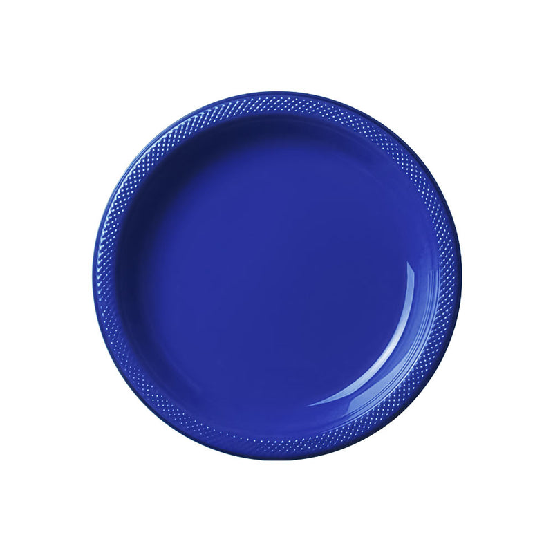 Plastic Plates 7" Bright Blue (20 PACK)