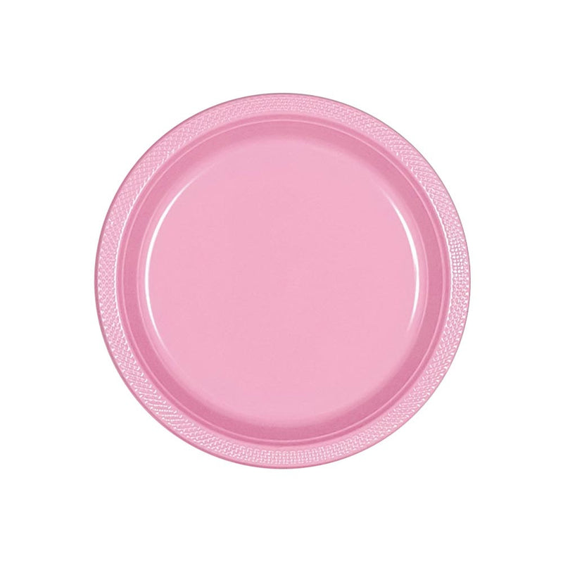 Plastic Plates 7" Pink (20 PACK)