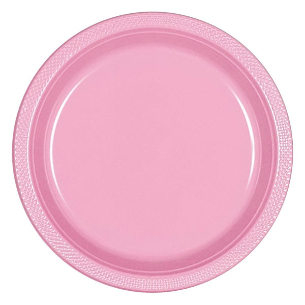 Plastic Plates 10-1/4" Pink (20 PACK)