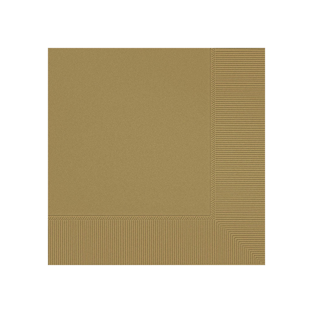 Beverage Napkins Gold (40 PACK)