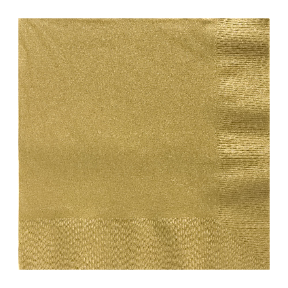 Dinner Napkins Gold (40 PACK)