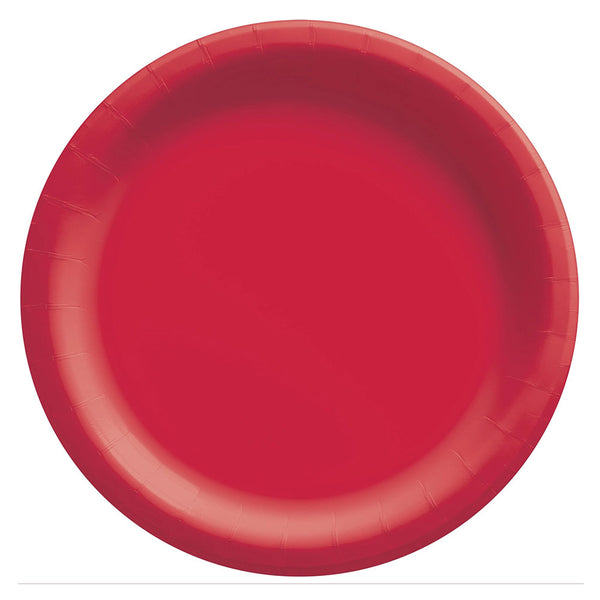 Round Paper Plates Red 10" (20 PACK)