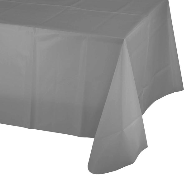 Plastic Table Cover - Silver 54" x 108"