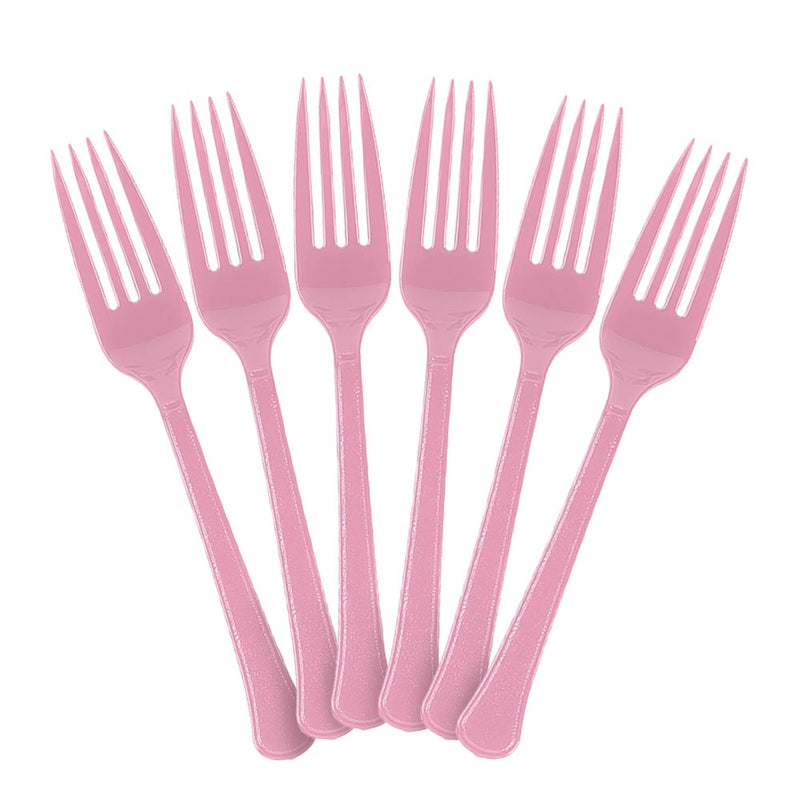 Plastic Forks - Pink