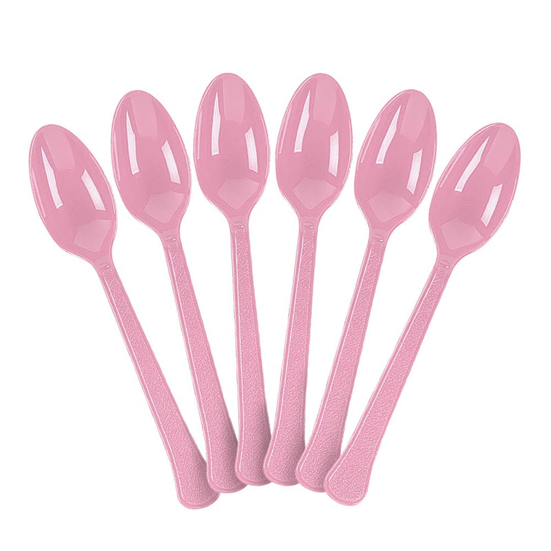 Plastic Spoons - Pink