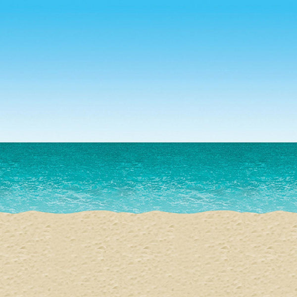 Ocean & Beach Backdrop 4' x 30'