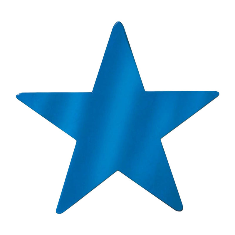 Foil Star Cutout - Blue 12"
