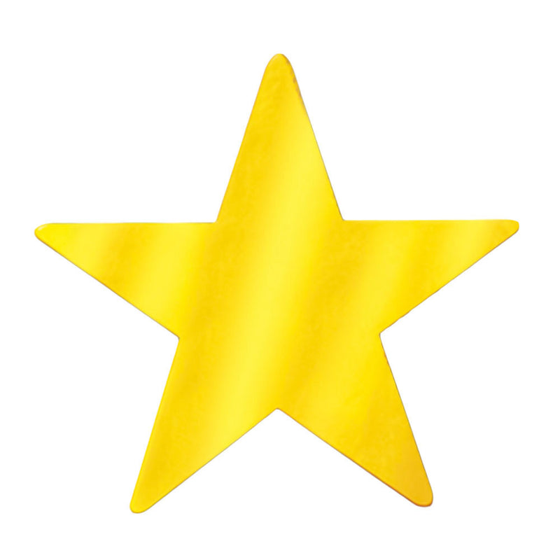 Foil Star Cutout - Gold 12"