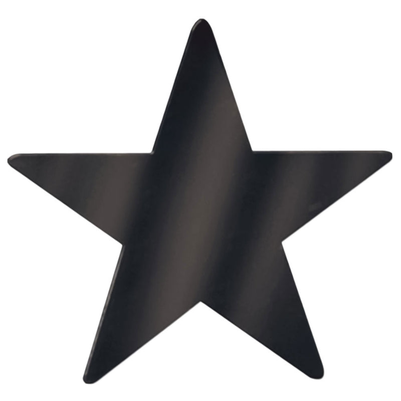 Foil Star Cutout - Black 15"