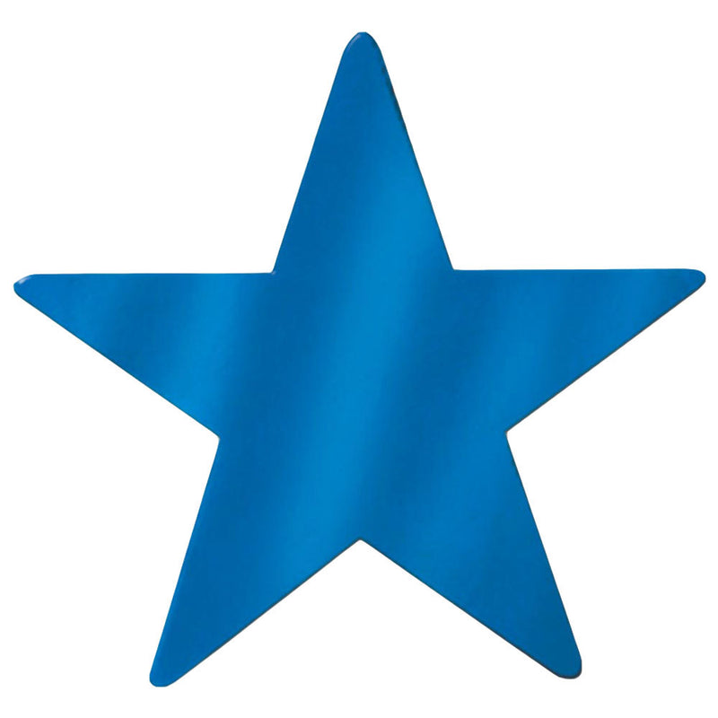 Foil Star Cutout - Blue 15"