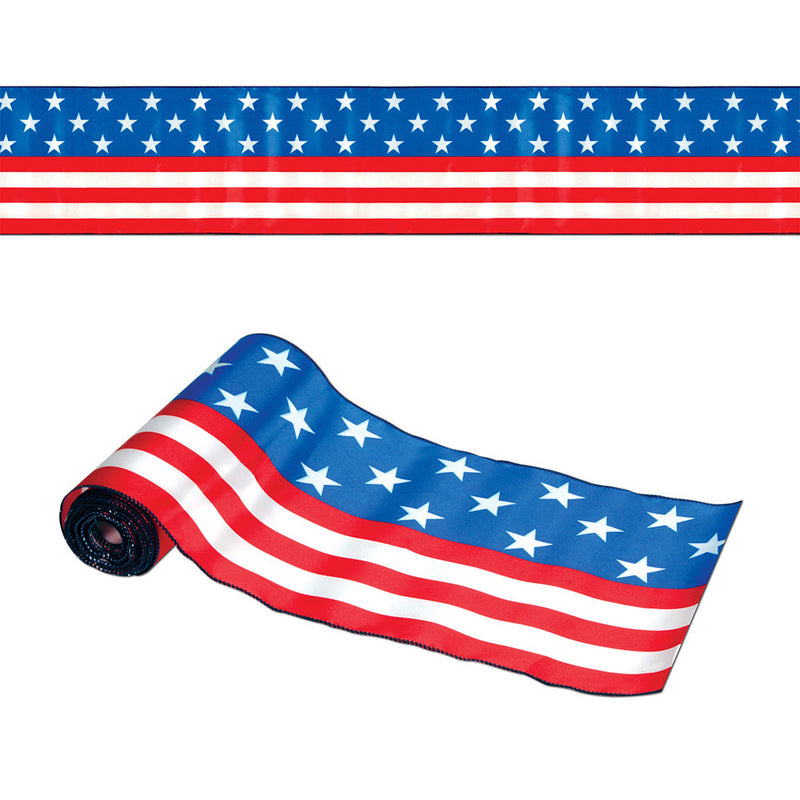 American Flag Table Runner 25'