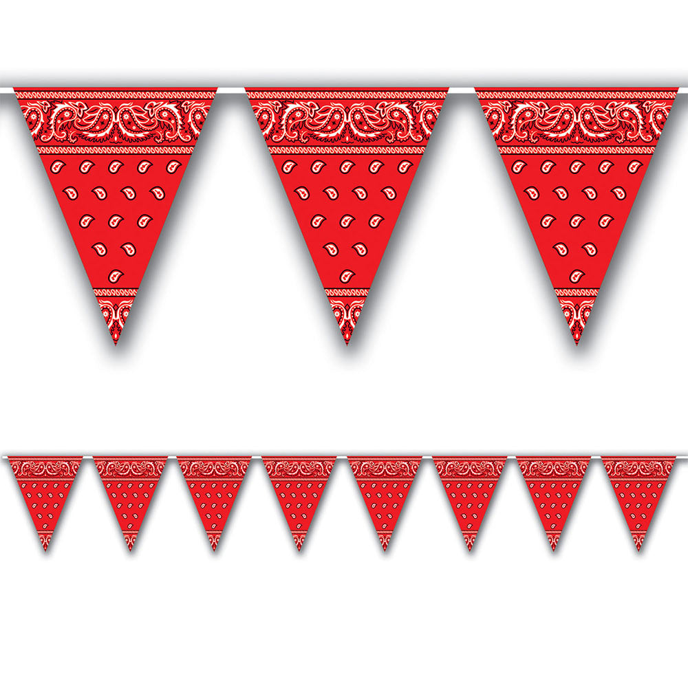 Bandana Pennant Banner 12' (EACH)