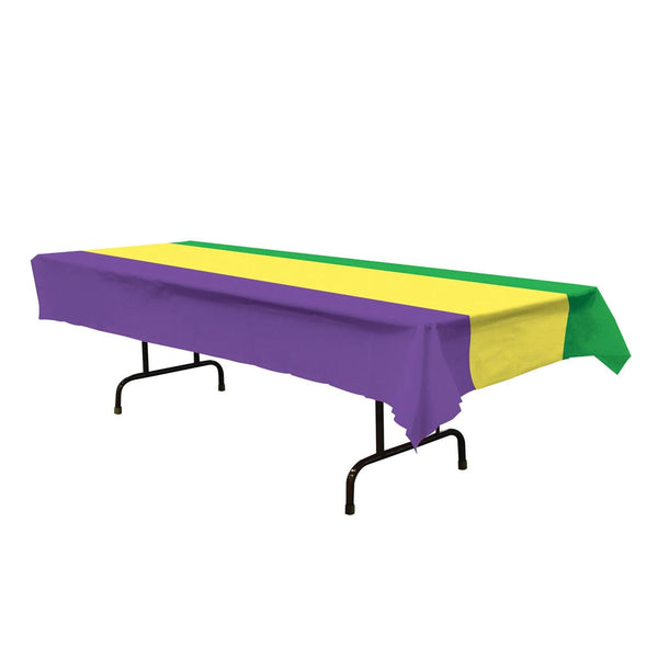 Table Cover - Mardi Gras Colors 54" x 108"