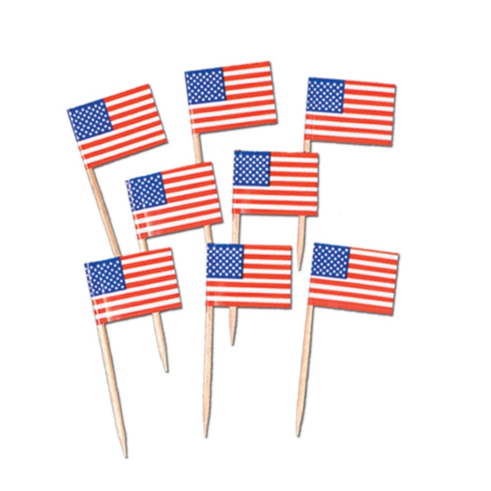 American Flag Toothpicks 2.5" (50 PACK)