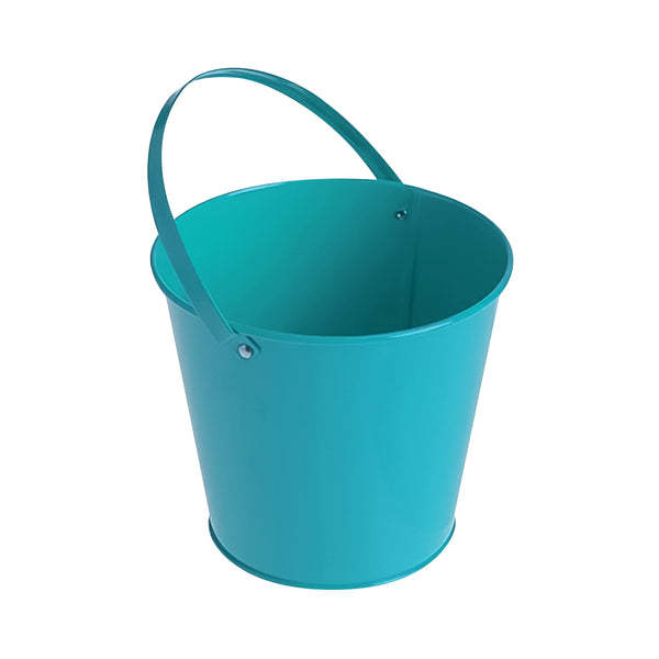 Metal Bucket - Turquoise 4-3/4"