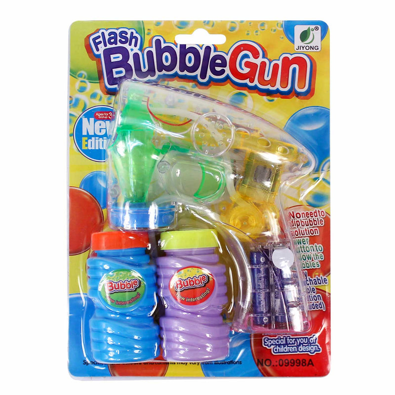 Light Up Bubble Gun 5.5"