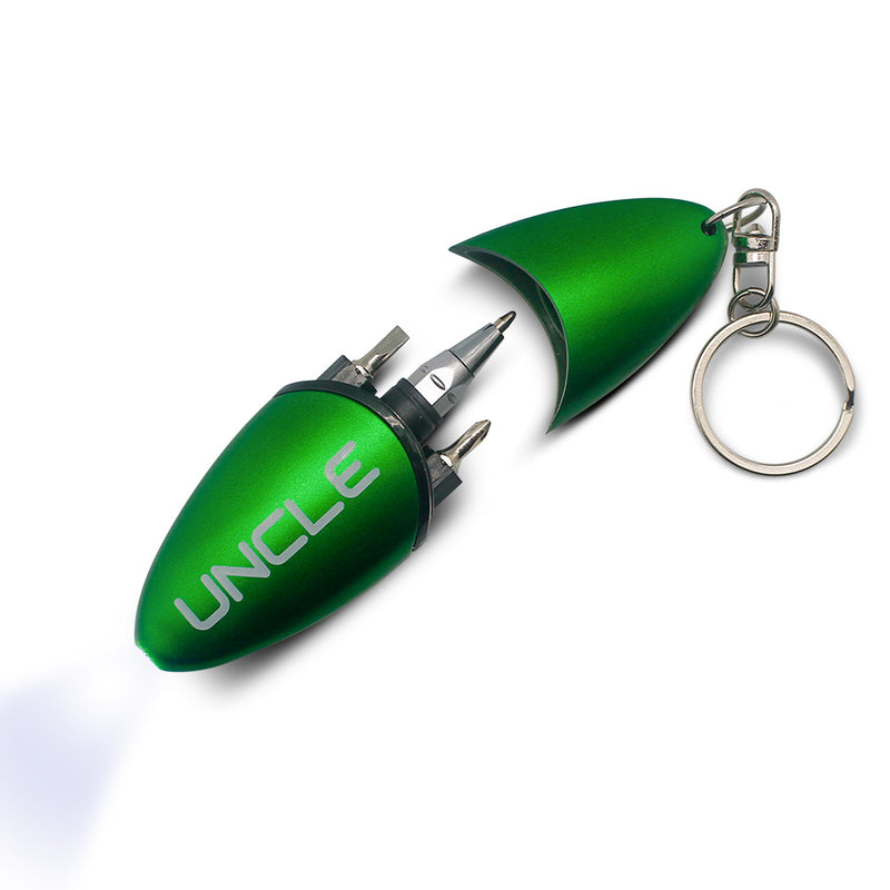 Uncle Tool Set Keychain with Light