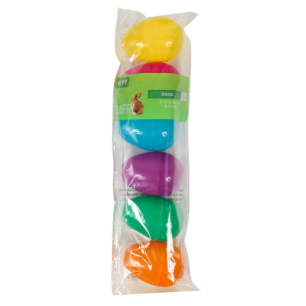 Closeout Easter Eggs Solid 3.25" (6 Pack)