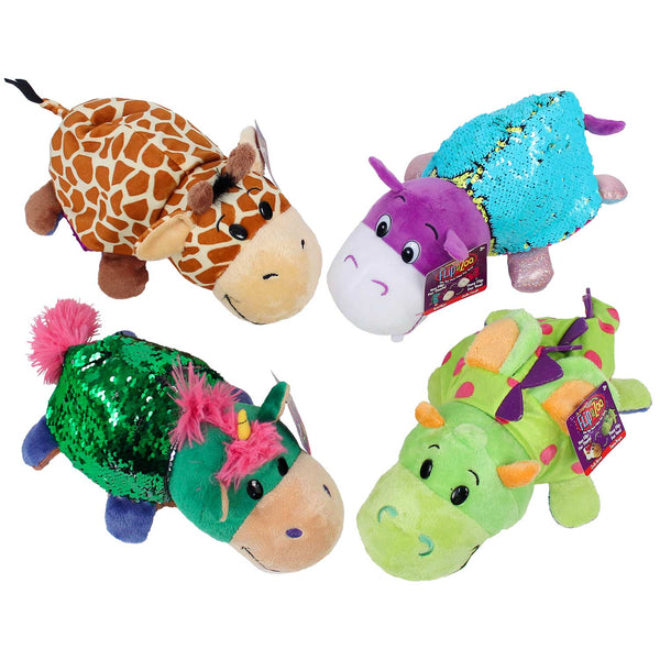 Plush Flip And Play Friends Assorted 15"
