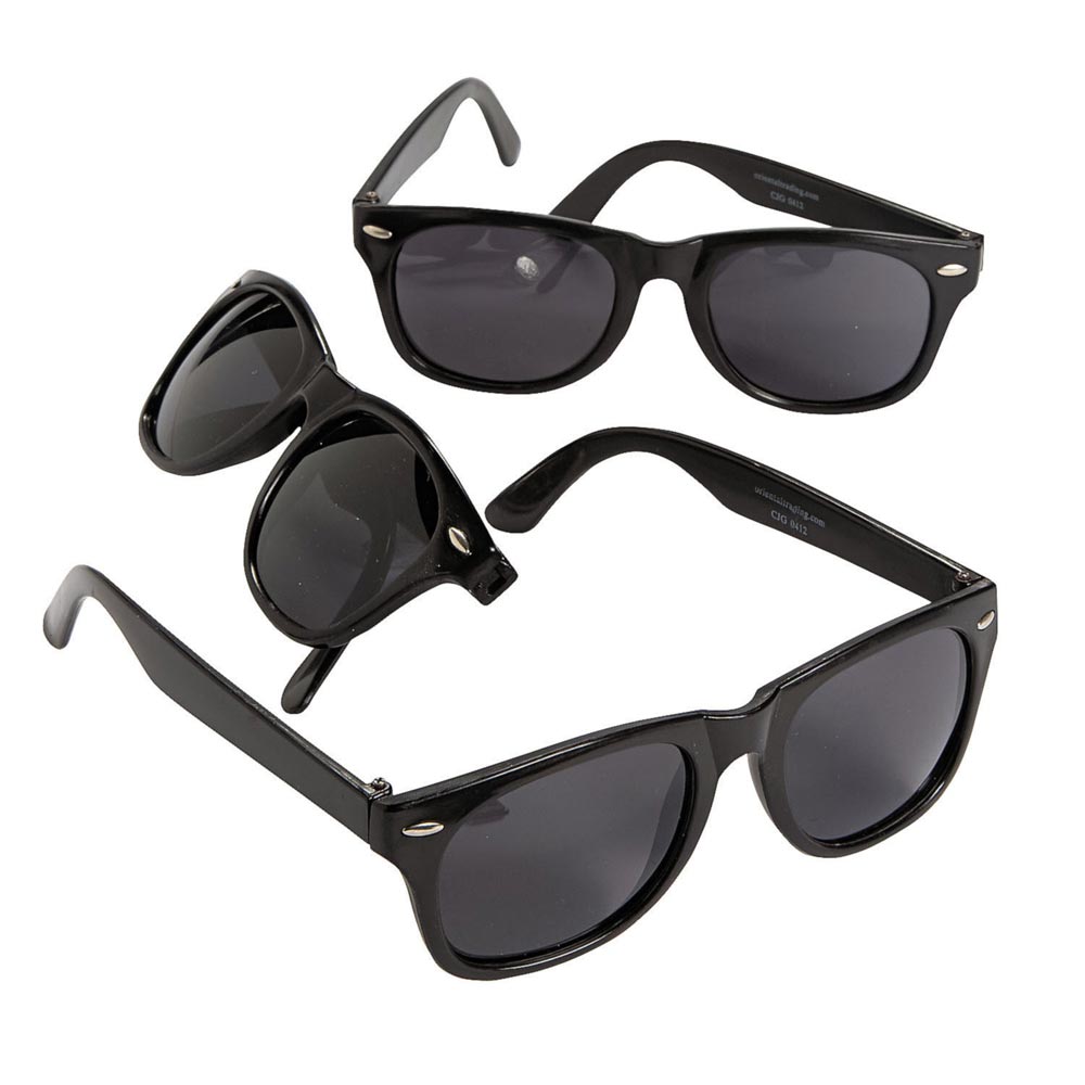 Blues Brothers Style Sunglasses (DZ) - Main Image