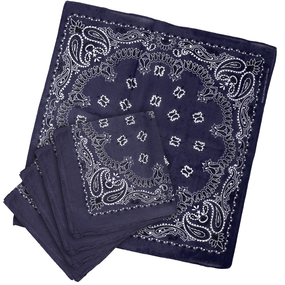 Blue Paisley Bandanas 18