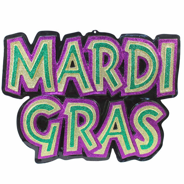 Mardi Gras Wall Plaque 28" (Local Pickup Only)