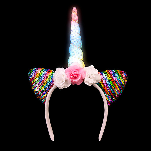 Light Up Flip Sequin Unicorn Headband