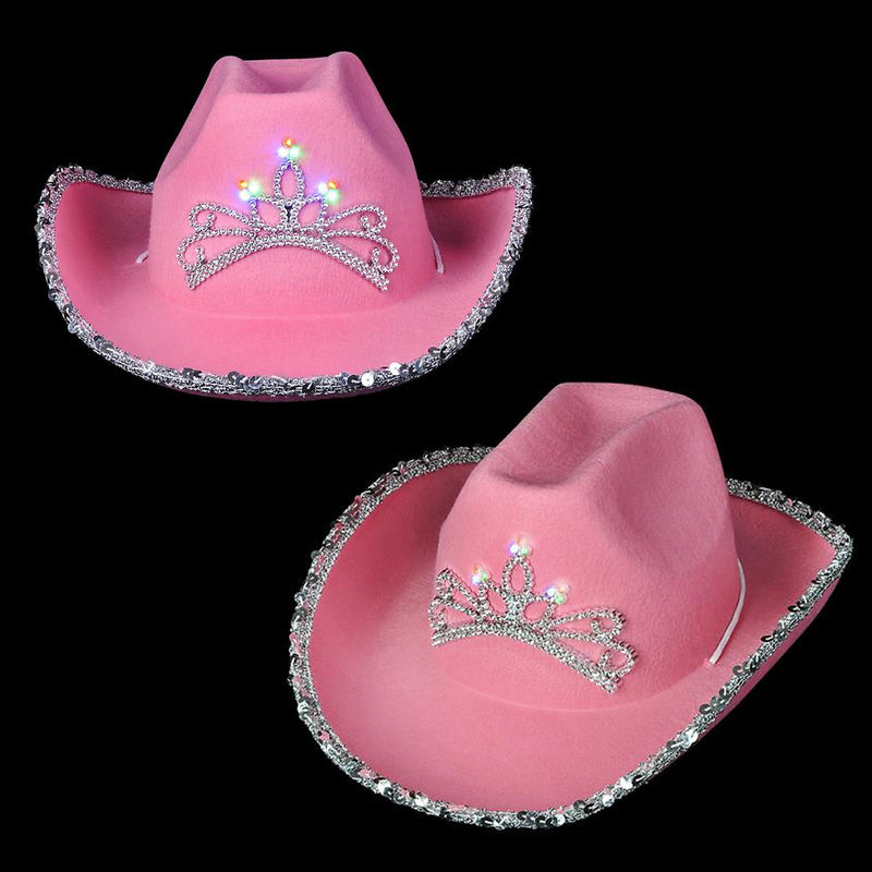Light Up Child Size Cowgirl Hat