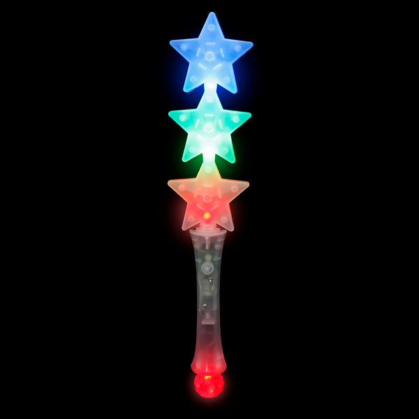Light Up Star Wand 12"