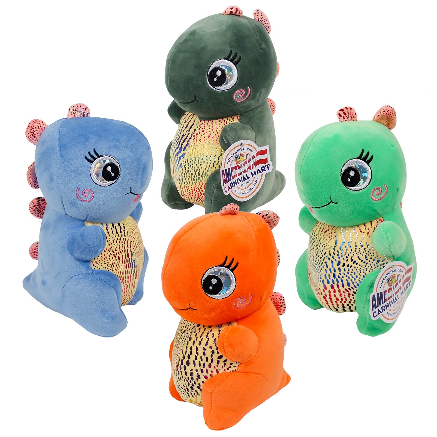 Babyhug Dinosaur Shaped Premium Plush Cushion - Blue main image 0