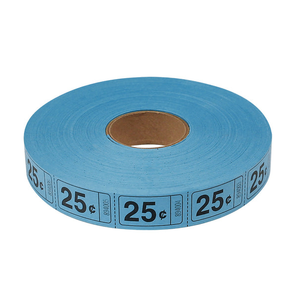 Roll Tickets - 25 Cent - Blue (2000 ROLL)