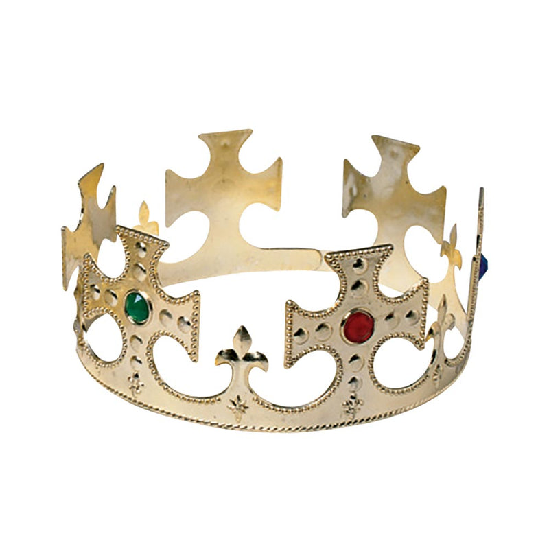 Jeweled Plastic King Crown (DZ)